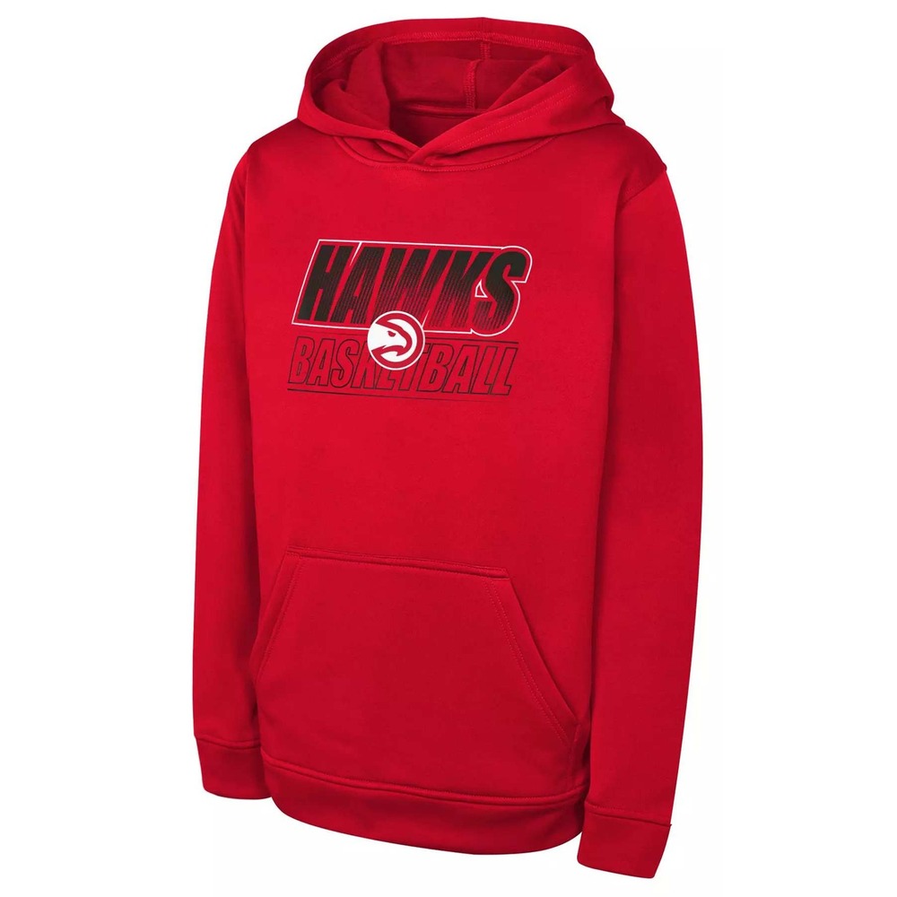 NBA Atlanta Hawks Basketball Graphic Pullover Hoodie Kids Youth XL 18/20 Red New